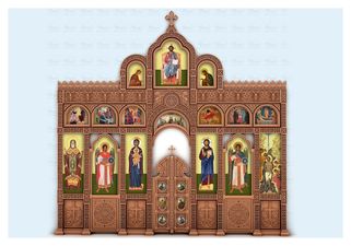 Иконостас деревянный
