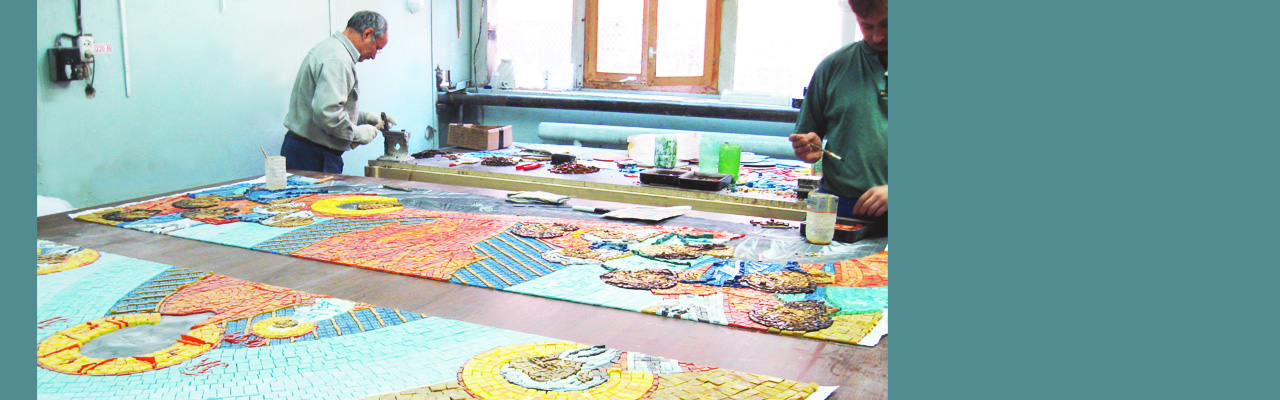 Мозаичные иконы и орнаменты